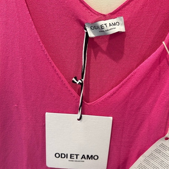 ODI ET AMO Italian pink maxi dress SZ XS - Picture 3 of 6